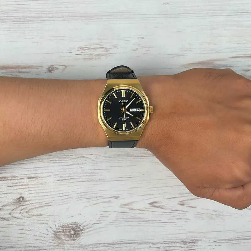 Casio MTP-E735GL-1AV Date Display Black Dial Men's Watch